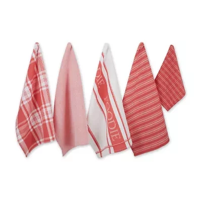 Design Imports Assorted Foodie 5-pc. Towel + Dish Cloth Set