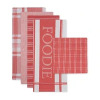 Design Imports Assorted Foodie 5-pc. Towel + Dish Cloth Set