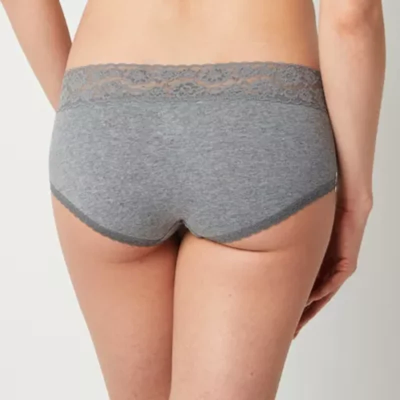 Arizona Body Cotton with Lace Boyshort Panty