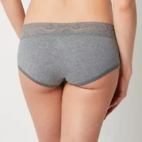 Arizona Body Cotton with Lace Boyshort Panty