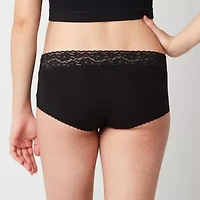 Arizona Body Cotton with Lace Boyshort Panty
