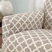 Linery Stretch Printed Armchair Slipcover