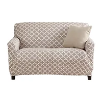 Linery Stretch Printed Loveseat Slipcover