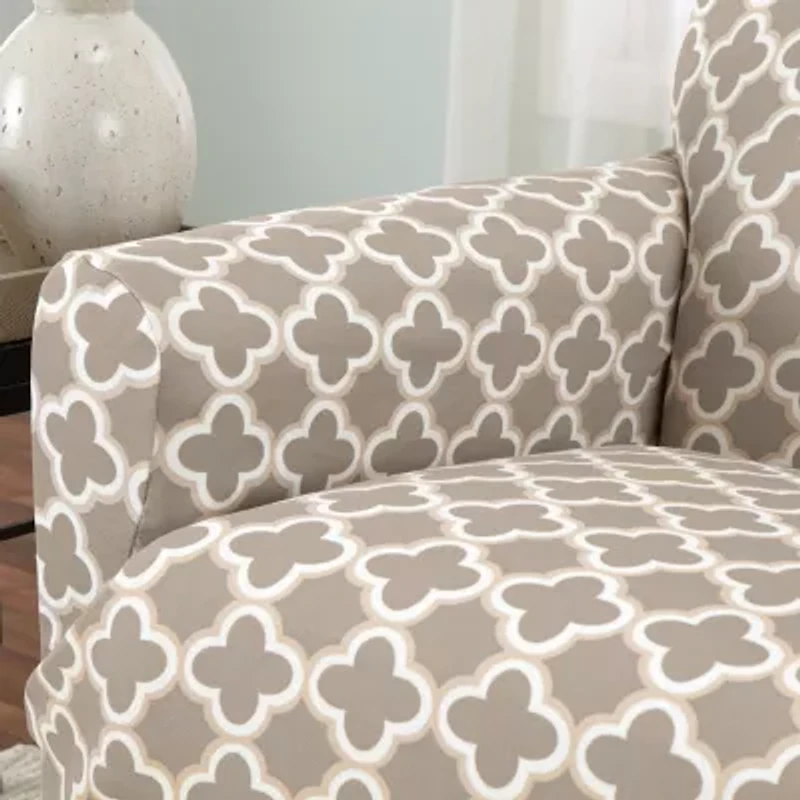 Linery Stretch Printed Loveseat Slipcover