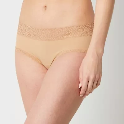 Ambrielle Everyday Hipster with Lace Trim Panty