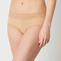 Ambrielle Everyday Hipster with Lace Trim Panty