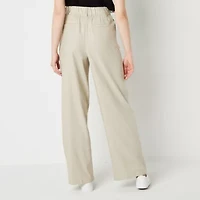 Byer California Womens Juniors Wide Leg High Rise Trouser