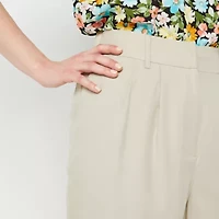 Byer California Womens Juniors Wide Leg High Rise Trouser