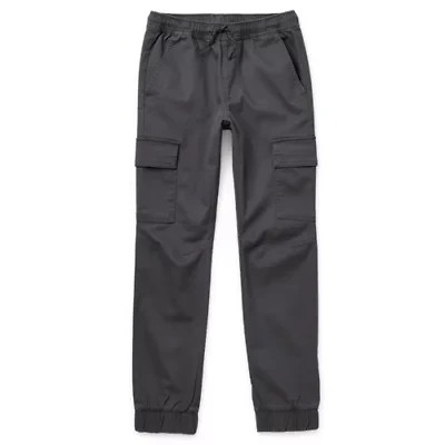 Thereabouts Pull-On Jogger Little & Big Kid Boys Adjustable Waist Cuffed Cargo Pant