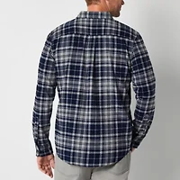 St. John's Bay Mens Long Sleeve Classic Fit Flannel Shirt