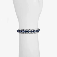 Monet Jewelry Timeless Womens Simulated Pearl Round Stretch Bracelet