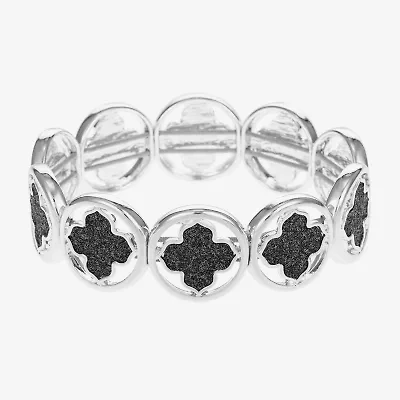 Monet Jewelry Womens Clover Bangle Bracelet