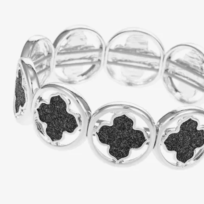 Monet Jewelry Womens Clover Bangle Bracelet