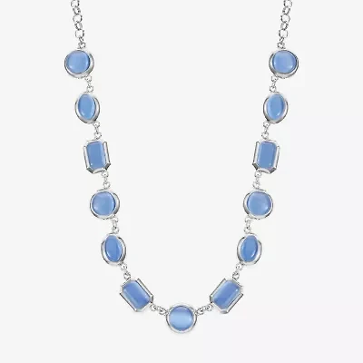 Liz Claiborne Womens Multi Color 17 Inch Collar Necklace