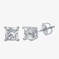 Everstar 2 CT. T.W. Lab-Grown (G / SI1-SI2) Diamond Princess-cut Stud Earrings 10K or 14K Gold