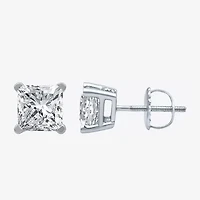 Everstar 2 CT. T.W. Lab-Grown (G / SI1-SI2) Diamond Princess-cut Stud Earrings 10K or 14K Gold