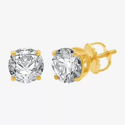 Ever Star 1 3/8 CT. T.W. Lab-Grown (G / SI1-SI2)  Diamond 10K or 14K Gold Round Stud Earrings