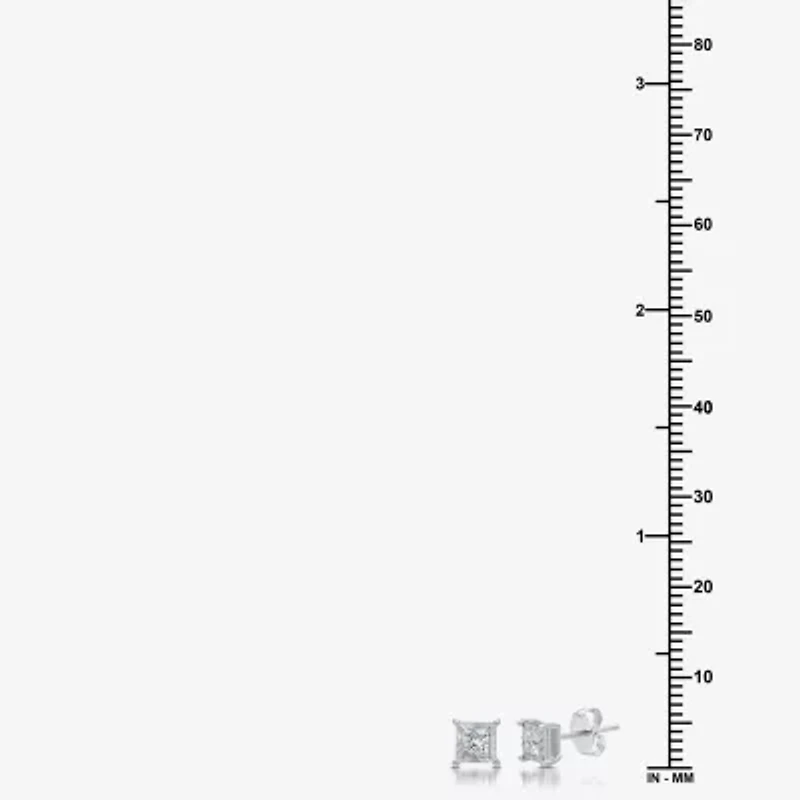 1/3 CT. T.W. Natural White Diamond 5.6mm Stud Earrings