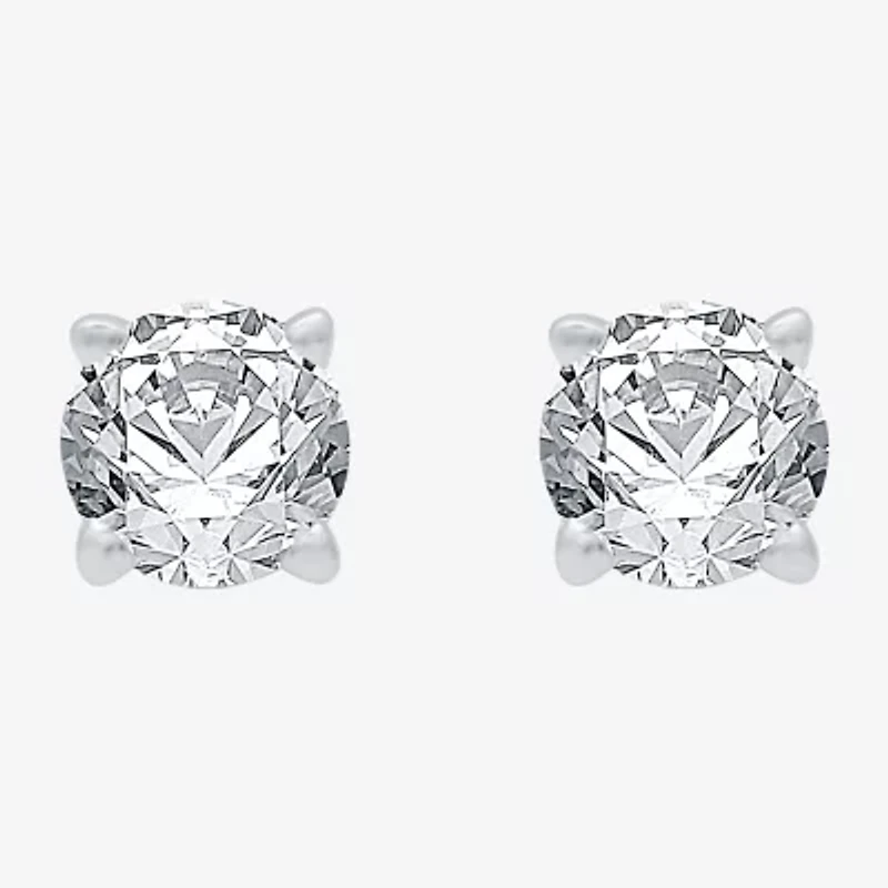 Ever Star (G / VS2) 1 CT. T.W. Lab Grown White Diamond 14K Gold 5.2mm Round Stud Earrings