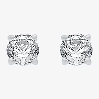 Ever Star (G / VS2) 1 CT. T.W. Lab Grown White Diamond 14K Gold 5.2mm Round Stud Earrings