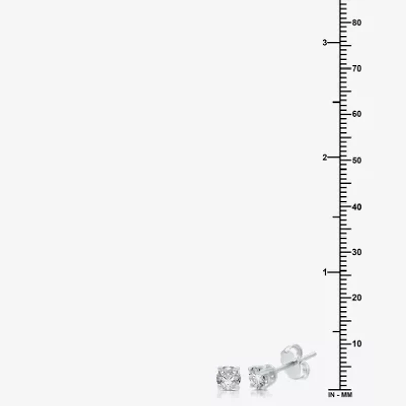 Ever Star (G / VS2) 1 CT. T.W. Lab Grown White Diamond 14K Gold 5.2mm Round Stud Earrings