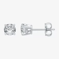 Ever Star (G / VS2) 1 CT. T.W. Lab Grown White Diamond 14K Gold 5.2mm Round Stud Earrings