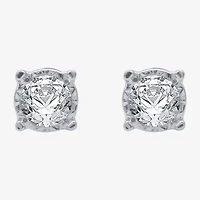 Ever Star (G / SI1-SI2) 1/4 CT.T.W. Lab-Grown Diamond Sterling Silver or 14K Gold over Round Stud Earrings