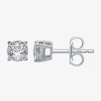 Ever Star (G / SI1-SI2) 1/4 CT.T.W. Lab-Grown Diamond Sterling Silver or 14K Gold over Round Stud Earrings