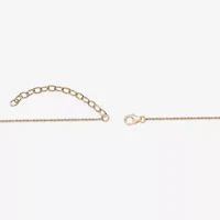Womens Genuine Semi Precious Stone 18K Gold Over Silver Pendant Necklace