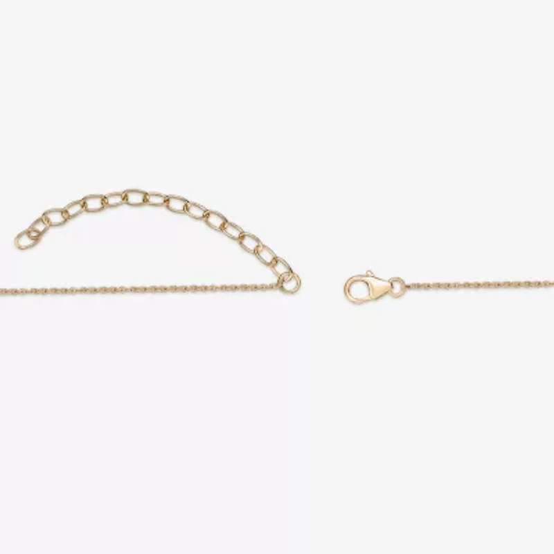 Womens Genuine Semi Precious Stone 18K Gold Over Silver Pendant Necklace