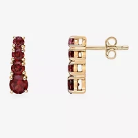 Genuine Semi Precious Stone Sterling Silver Drop Earrings