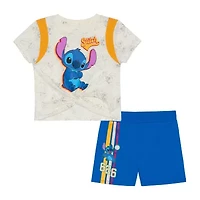 Disney Collection Little & Big Kid Girls 2-pc. Minnie Mouse Short Set