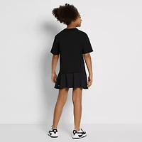 PUMA Big Kid Girls Crew Neck Short Sleeve Boxy Fit Graphic T-Shirt