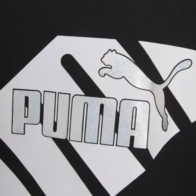 PUMA Big Kid Girls Crew Neck Short Sleeve Boxy Fit Graphic T-Shirt