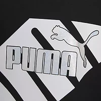 PUMA Big Kid Girls Crew Neck Short Sleeve Boxy Fit Graphic T-Shirt