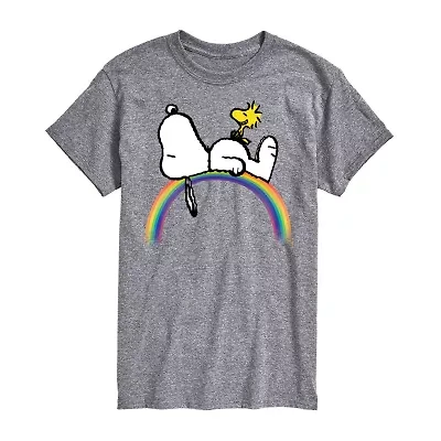 Mens Short Sleeve Snoopy Graphic T-Shirt