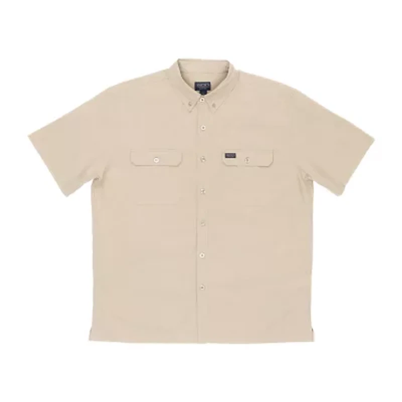 Smiths Workwear Quick Dry Performance Mens Short Sleeve Regular Fit Button-Down Shirt