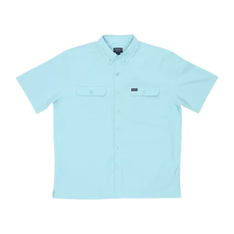 Smiths Workwear Quick Dry Performance Mens Short Sleeve Regular Fit Button-Down Shirt