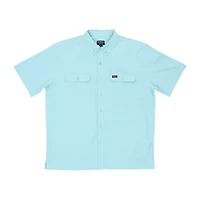 Smiths Workwear Quick Dry Performance Mens Short Sleeve Regular Fit Button-Down Shirt