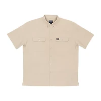 Smiths Workwear Quick Dry Performance Mens Short Sleeve Regular Fit Big and Tall Button-Down Shirt