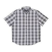 Smiths Workwear Mens Short Sleeve Relaxed Fit Button-Down Shirt