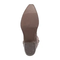 Dingo Mens Gator Block Heel Cowboy Boots