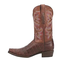 Dingo Mens Gator Block Heel Cowboy Boots