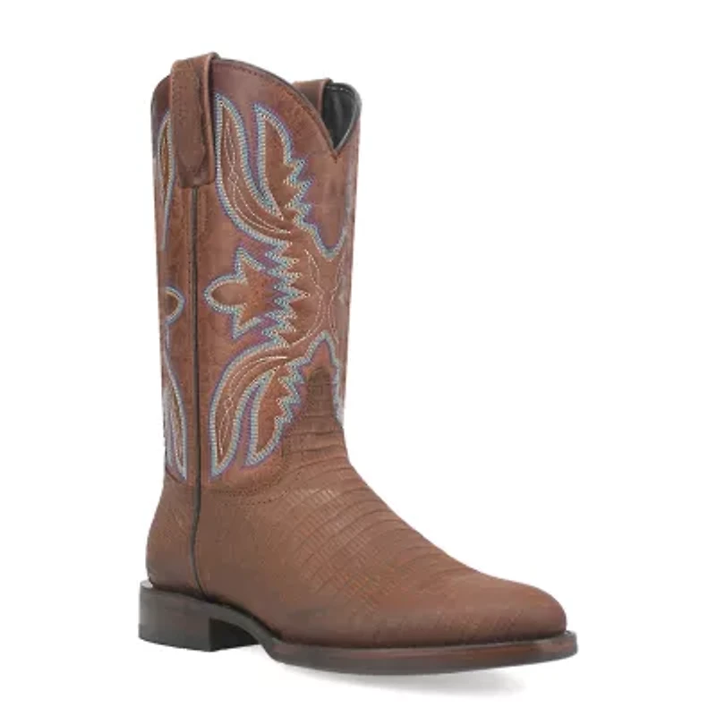 Dingo Mens Saw Buck Block Heel Cowboy Boots