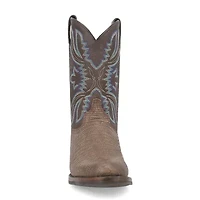 Dingo Mens Saw Buck Block Heel Cowboy Boots