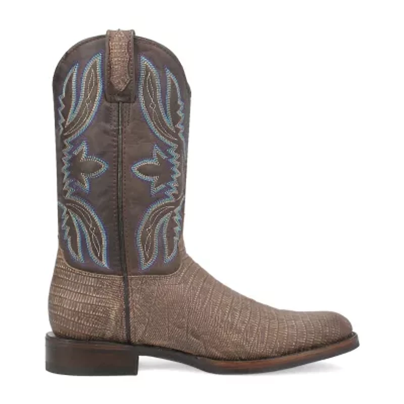 Dingo Mens Saw Buck Block Heel Cowboy Boots