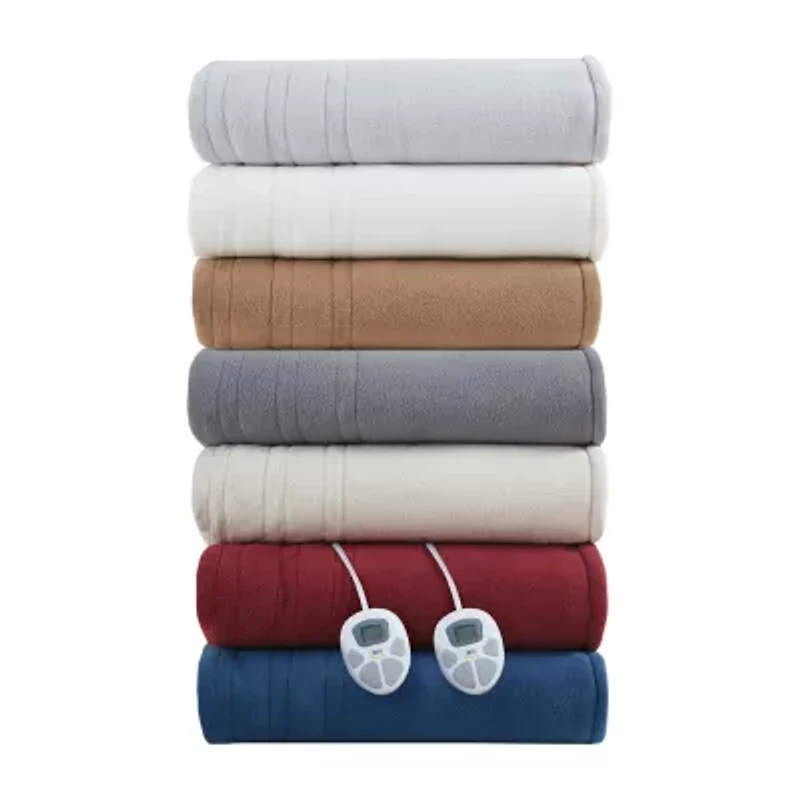Serta® Fleece to Sherpa Heated Electric Blanket
