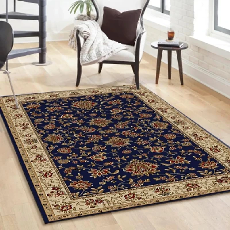 Como Terry Traditional Oriental Indoor Rectangular Accent Rug