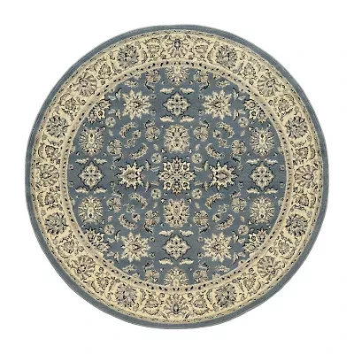 Alba Regale Traditional Oriental Indoor Round Area Rug
