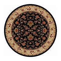 Como Terry Traditional Oriental Indoor Round Area Rug